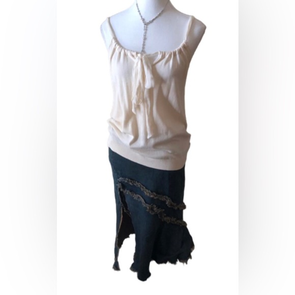 ARMOR JEANS Ripped Jeans Skirt Size 7/8 - Picture 3 of 8